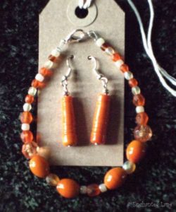 Earring & Bracelet Pumpkin & Carrot